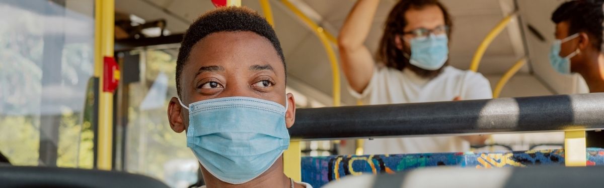 On the bus with masks